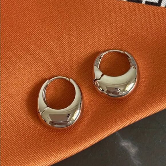 Fashion And Retro Glossy Gold Plated or Silver Plated Earrings - Picture 7 of 12